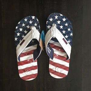 Kustom Men’s American Flag Flip Flops